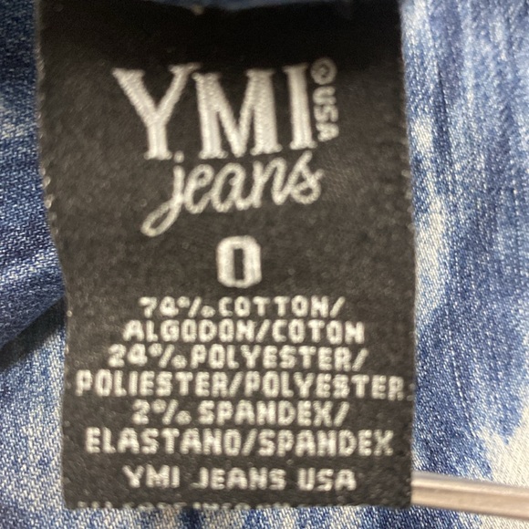 Women’s YMI brand JEANS skinny jegging stretchy comfy white washed cool tie dye - Picture 6 of 7